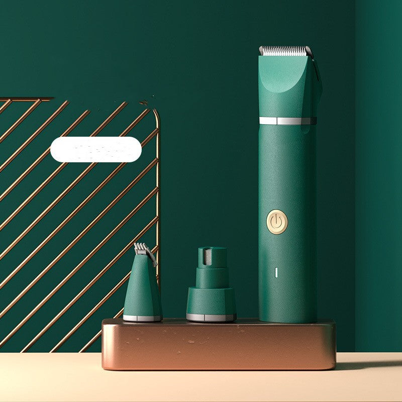 HKM-592851 Dog Hair Clipper with USB Charging - Multiple Size Options in Dark Green and Classic White