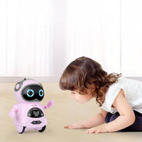 HKM-592915 Interactive Educational Robot Toy for Kids - Smart Pocket Mini Speaker with Lights and Sounds