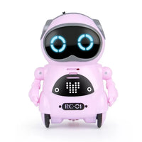 HKM-592915 Interactive Educational Robot Toy for Kids - Smart Pocket Mini Speaker with Lights and Sounds
