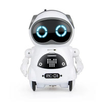 HKM-592915 Interactive Educational Robot Toy for Kids - Smart Pocket Mini Speaker with Lights and Sounds