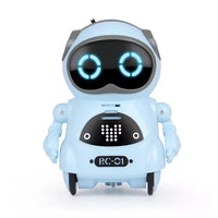 HKM-592915 Interactive Educational Robot Toy for Kids - Smart Pocket Mini Speaker with Lights and Sounds