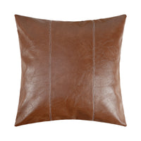 HKM-593043 Solid Color PU Leather Pillow Cover - Black & Brown Options, 45x45cm, 30x50cm, 50x50cm, European Style