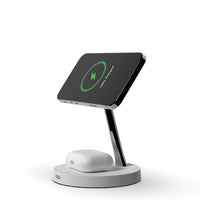 HKM-593107 Magnetic 3-in-1 Night Light Charging Dock with Wireless Fast Charging and Adjustable Power Output