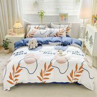 HKM-593235 Washed Cotton Bamboo Fiber Double Bed Quilt Cover - Various Sizes Available
