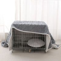 HKM-593363 Soft Waterproof Pet Blanket – Thick Cozy Throw for Dogs and Cats, Machine Washable, Multiple Sizes Available