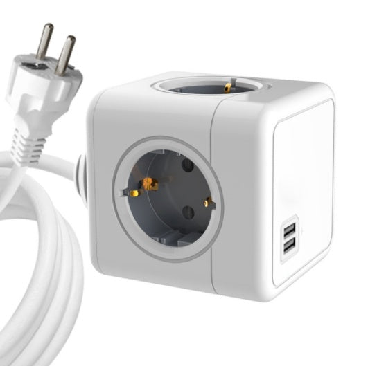 HKM-593427 Compact 5-Sided Smart USB Socket with Fast Charging and Safety Features
