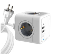 HKM-593427 Compact 5-Sided Smart USB Socket with Fast Charging and Safety Features