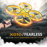 HKM-593491 Gravity Sensor Induction Drone with Remote Control, 8-Channel Quadcopter for Indoor and Outdoor Use