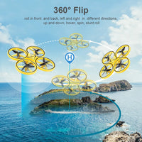 HKM-593491 Gravity Sensor Induction Drone with Remote Control, 8-Channel Quadcopter for Indoor and Outdoor Use