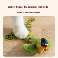 HKM-593683 Electric Sound Simulation Bird Cat Toy Cat Teaser