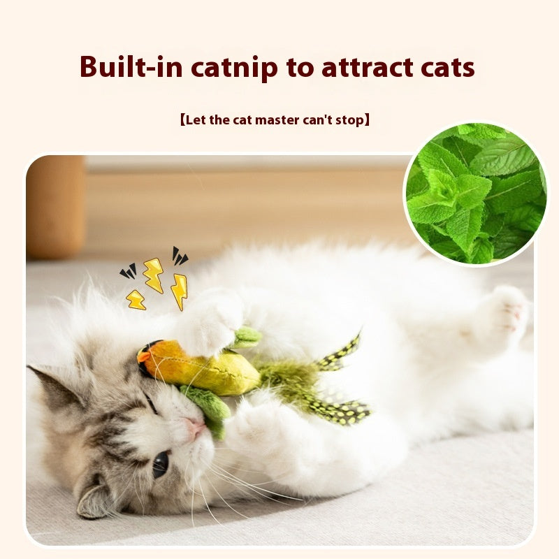 HKM-593683 Electric Sound Simulation Bird Cat Toy Cat Teaser