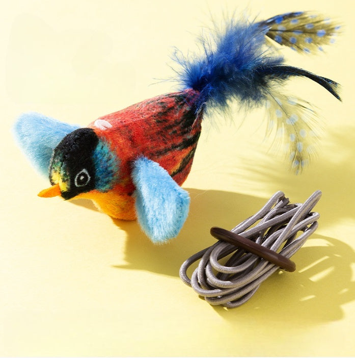 HKM-593683 Electric Sound Simulation Bird Cat Toy Cat Teaser