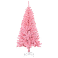 HKM-593875 Pink Artificial Christmas Tree with Steel Stand, 150 cm PVC