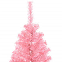 HKM-593875 Pink Artificial Christmas Tree with Steel Stand, 150 cm PVC