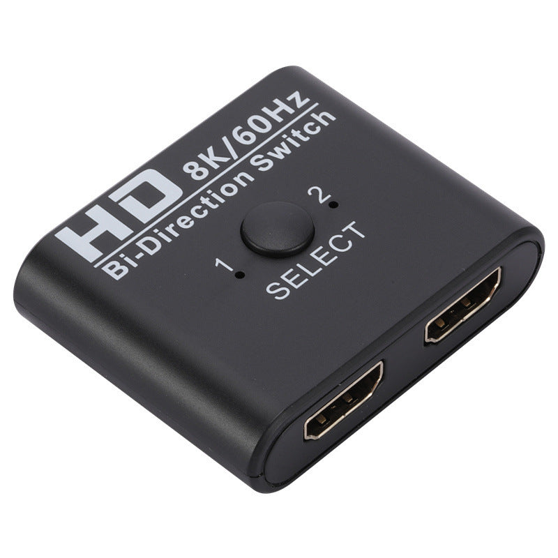 HKM-593939 8K 60Hz HDMI Bidirectional Switcher with 2 Inputs and 1 Output, Supports 4K for Dual Device Connections