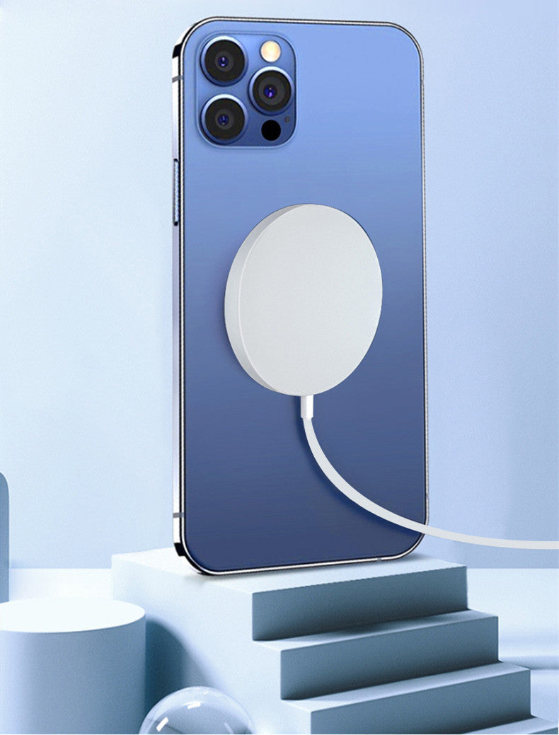 HKM-594131 Magnetic Wireless Charger for iPhone with 15W Output, USB Interface, 1m Cable