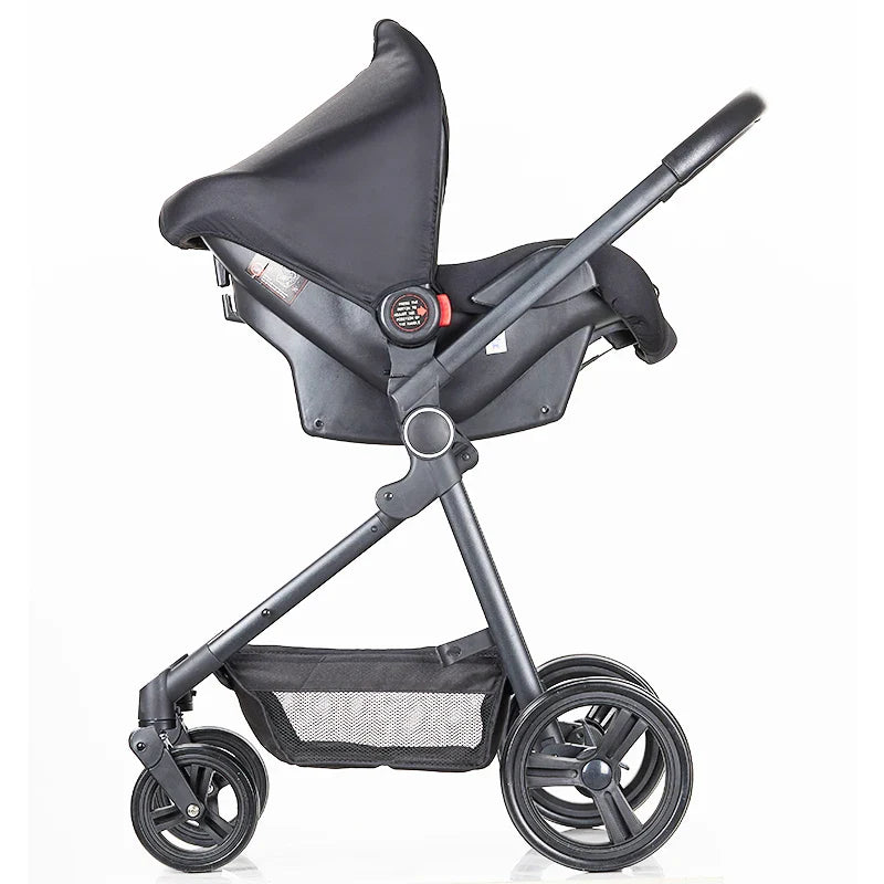 HKM-594259 3-in-1 Multifunctional Travel System Stroller with Car Seat and Baby Carrycot