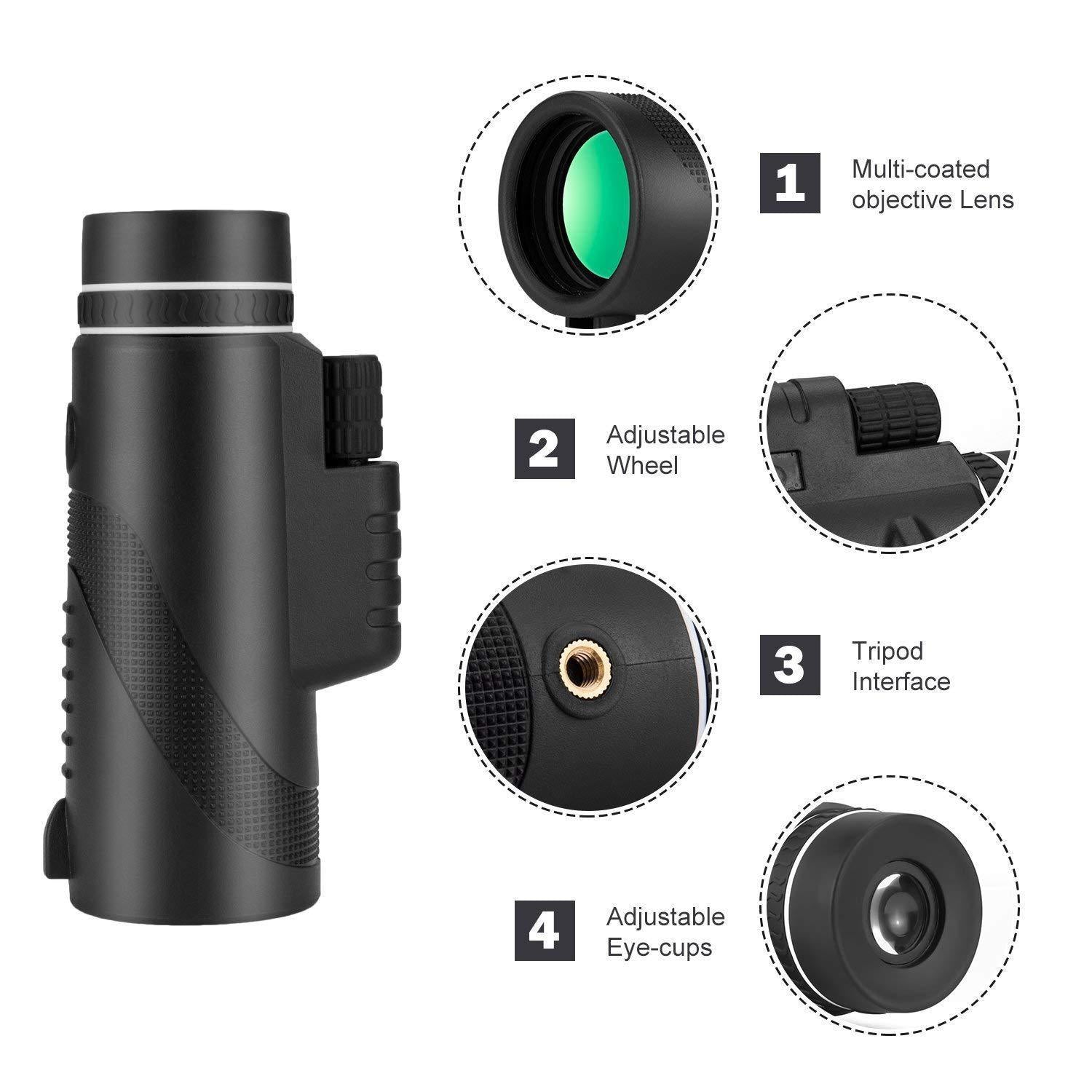 HKM-594451 40x60 High Definition Cellphone Telescope with Waterproof Optics