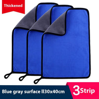 HKM-594643 Ultra Fine Fiber Cleaning Dishcloths - Multi-Color 3-Pack (30x30cm, 30x40cm, 30x60cm)