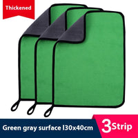 HKM-594643 Ultra Fine Fiber Cleaning Dishcloths - Multi-Color 3-Pack (30x30cm, 30x40cm, 30x60cm)