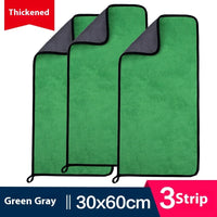 HKM-594643 Ultra Fine Fiber Cleaning Dishcloths - Multi-Color 3-Pack (30x30cm, 30x40cm, 30x60cm)