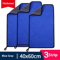 HKM-594643 Ultra Fine Fiber Cleaning Dishcloths - Multi-Color 3-Pack (30x30cm, 30x40cm, 30x60cm)