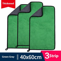 HKM-594643 Ultra Fine Fiber Cleaning Dishcloths - Multi-Color 3-Pack (30x30cm, 30x40cm, 30x60cm)
