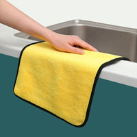 HKM-594643 Ultra Fine Fiber Cleaning Dishcloths - Multi-Color 3-Pack (30x30cm, 30x40cm, 30x60cm)