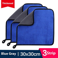 HKM-594643 Ultra Fine Fiber Cleaning Dishcloths - Multi-Color 3-Pack (30x30cm, 30x40cm, 30x60cm)