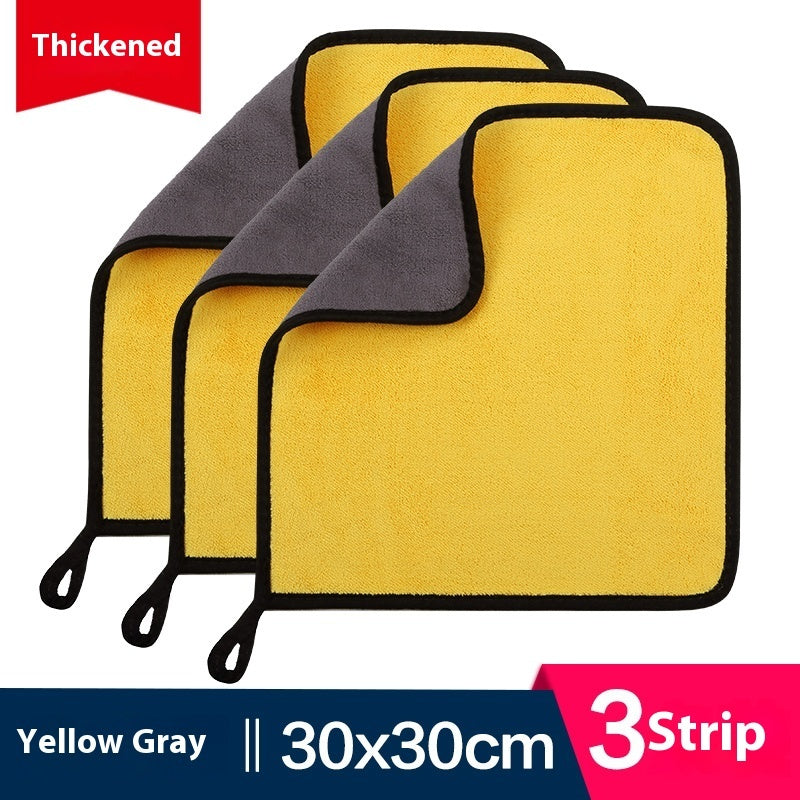 HKM-594643 Ultra Fine Fiber Cleaning Dishcloths - Multi-Color 3-Pack (30x30cm, 30x40cm, 30x60cm)