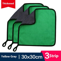 HKM-594643 Ultra Fine Fiber Cleaning Dishcloths - Multi-Color 3-Pack (30x30cm, 30x40cm, 30x60cm)