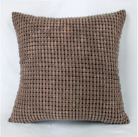 HKM-594771 Jacquard Corduroy Modern Polyester Cushion Cover in Plain Design