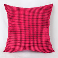 HKM-594771 Jacquard Corduroy Modern Polyester Cushion Cover in Plain Design