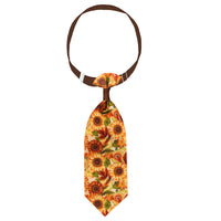 HKM-594899 Sunflower-Themed Pet Tie Collars in Various Colors and Designs