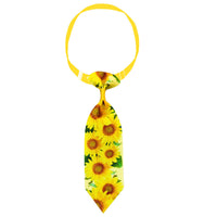 HKM-594899 Sunflower-Themed Pet Tie Collars in Various Colors and Designs