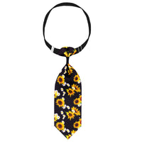 HKM-594899 Sunflower-Themed Pet Tie Collars in Various Colors and Designs