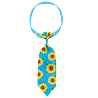 HKM-594899 Sunflower-Themed Pet Tie Collars in Various Colors and Designs