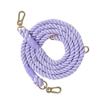 HKM-595027 Braided Double-Ended Dog Leash - Multifunctional Polyester Cotton, 210cm & 250cm Options