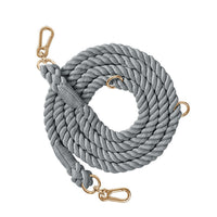 HKM-595027 Braided Double-Ended Dog Leash - Multifunctional Polyester Cotton, 210cm & 250cm Options