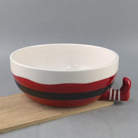HKM-595027 Ceramic Christmas Fruit Plate and Snack Storage Tray for Special Occasions