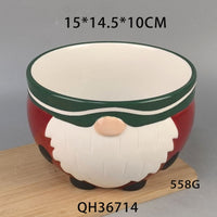 HKM-595027 Ceramic Christmas Fruit Plate and Snack Storage Tray for Special Occasions
