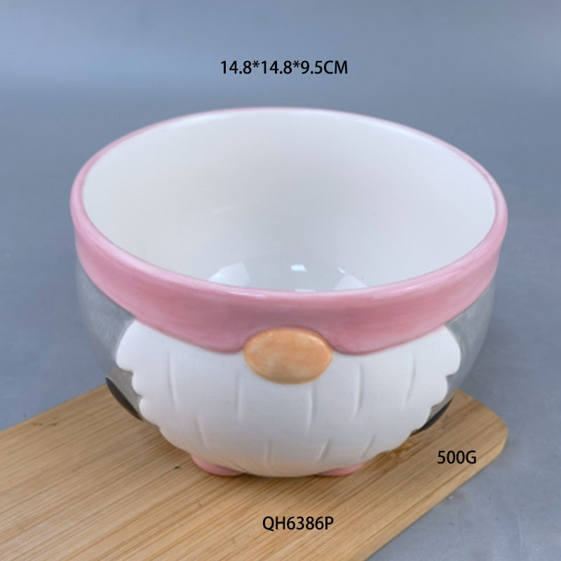 HKM-595027 Ceramic Christmas Fruit Plate and Snack Storage Tray for Special Occasions