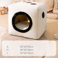 HKM-595027 Cozy Autumn and Winter Small Dog Kennel with Plush Interior