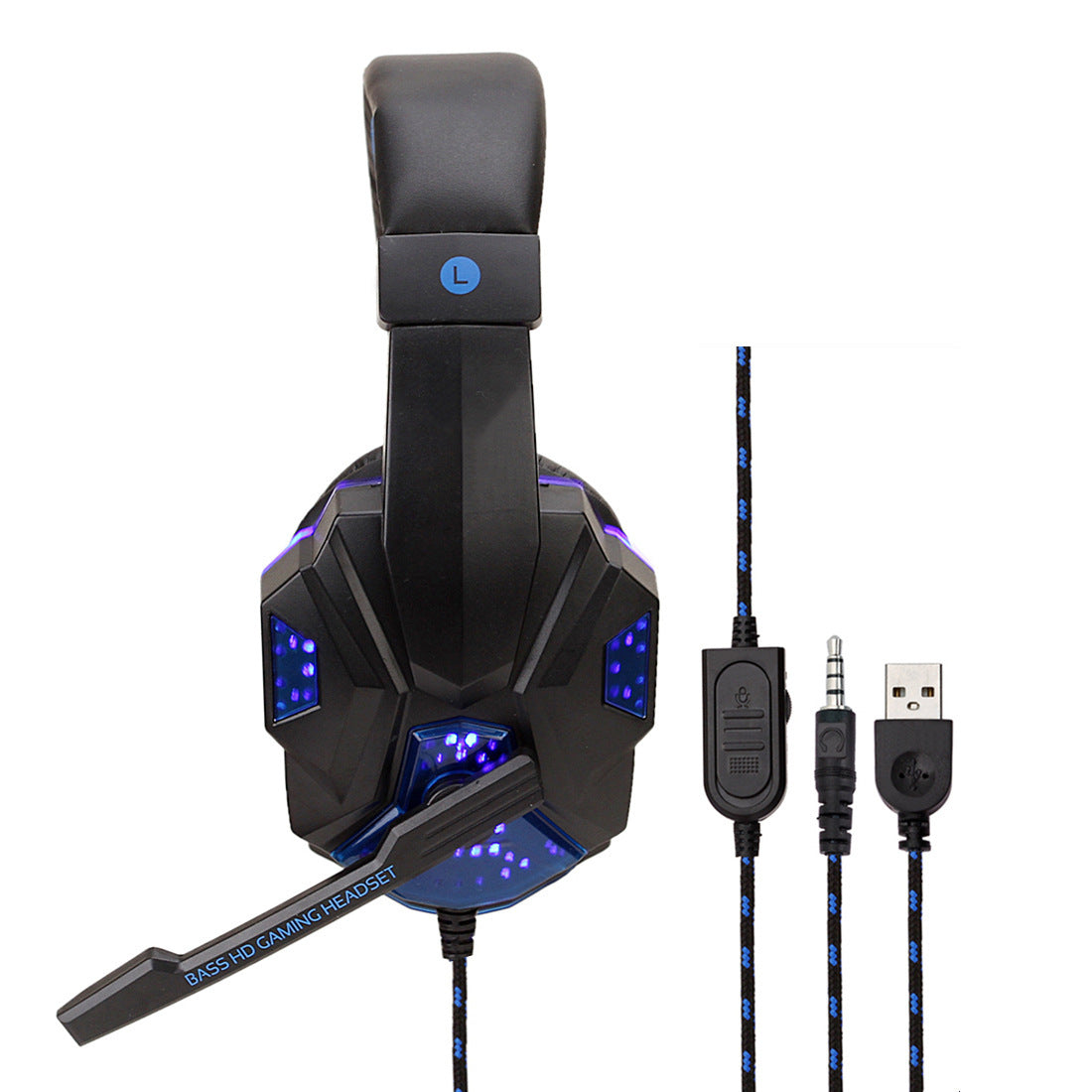 HKM-595283 Wired Headphones with Ear Protection for Computer Use - Multiple Color Options Available