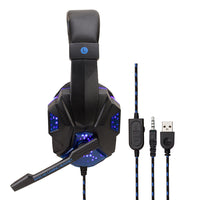 HKM-595283 Wired Headphones with Ear Protection for Computer Use - Multiple Color Options Available