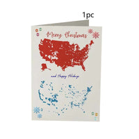 HKM-595347 Festive Yellow and White Merry Christmas Card - 10, 20, or 30 Pack Options for Birthday and Sympathy Gifts
