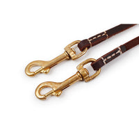 HKM-595347 Genuine Cowhide Leather Dog Leash - Durable, Soft Walking Lead for Small and Medium Dogs, Available in Black, Brown, Red, and Green