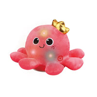 HKM-595475 Dancing Sound Controlled Electric Rotating Plush Octopus Toy for Babies and Toddlers