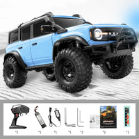 HKM-595795 1/10 Scale 2.4GHz Electric Remote Control Off-road Racing Truck, 4x4 Climbing RC Car for Ages 14+