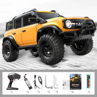 HKM-595795 1/10 Scale 2.4GHz Electric Remote Control Off-road Racing Truck, 4x4 Climbing RC Car for Ages 14+